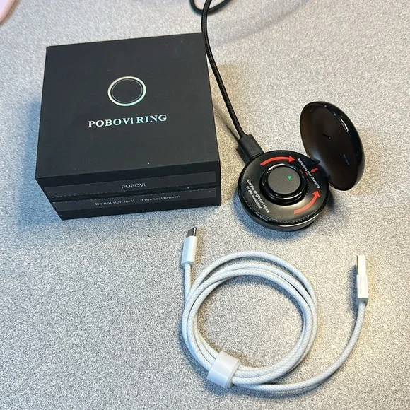 (002) Smart Ring - Sleep/Stress/HR Tracker (Black, Size 11)